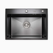 Комплект кухонной мойки Platinum Handmade PVD 580х430х220 черная (толщина 3,0/1,5 мм) S4773 фото 2