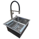 Комплект кухонної мийки Kraft KRF 5448 DECOR (3.0/1.0 мм) S3658 фото 4