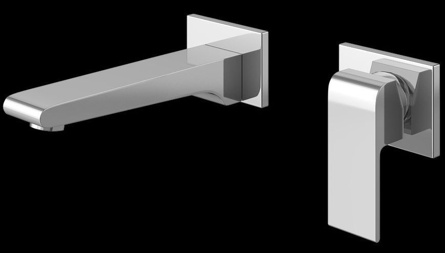 Смеситель для раковины (умывальника) KOHLMAN SAXO CHROME + BOX скрытого монтажа QW180S фото