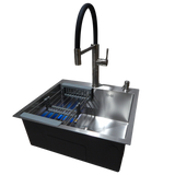 Комплект кухонной мойка Kraft KRF 5050 decor (3.0/1.0 мм) S3659 фото