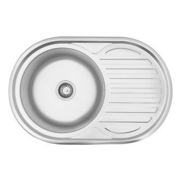 Кухонная мойка Kroner KRP Satin - 7750 (0.6 мм) CV022787 фото