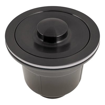 Чорний сифон для мийки на кухню з нержавійки з переливом 172 фото