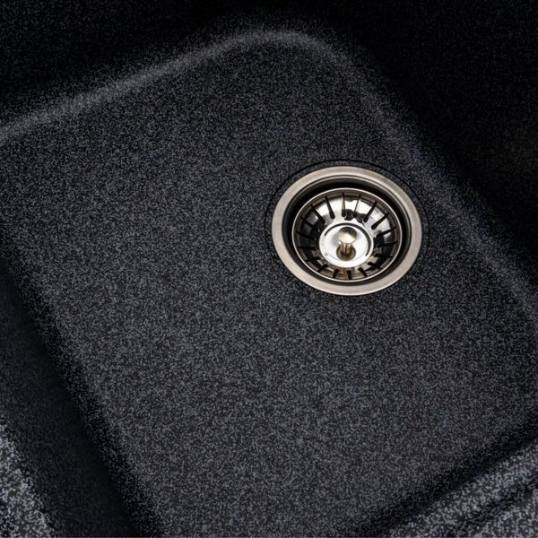 Гранитная мойка для кухни Platinum 7950 Equatoria матовый Графит 36391 фото