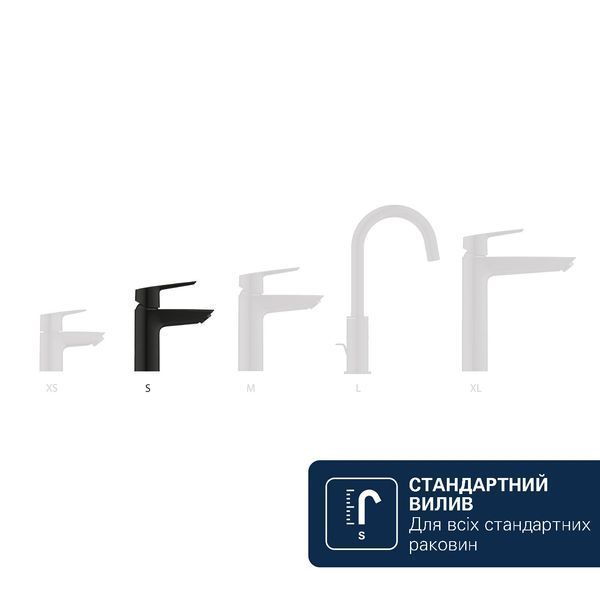 Змішувач для раковини Grohe QuickFix Dice S-Size 1018562430 з донним клапаном CV036196 фото