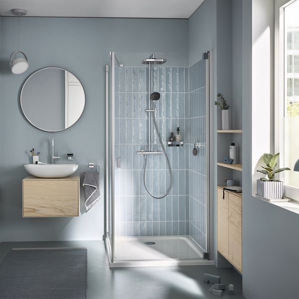 Душова система термостатична Grohe QuickFix Vitalio Comfort System 250 Cube 26696001 CV033235 фото