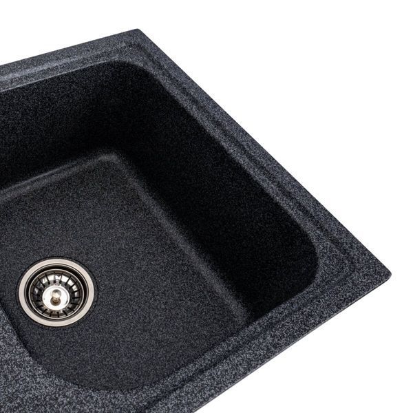 Гранитная мойка для кухни Platinum 7950 Equatoria матовый Графит 36391 фото