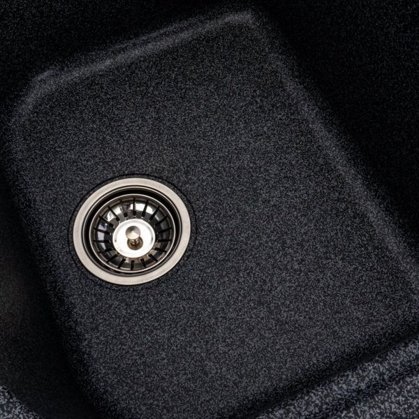 Гранитная мойка для кухни Platinum 7950 Equatoria матовый Графит 36391 фото