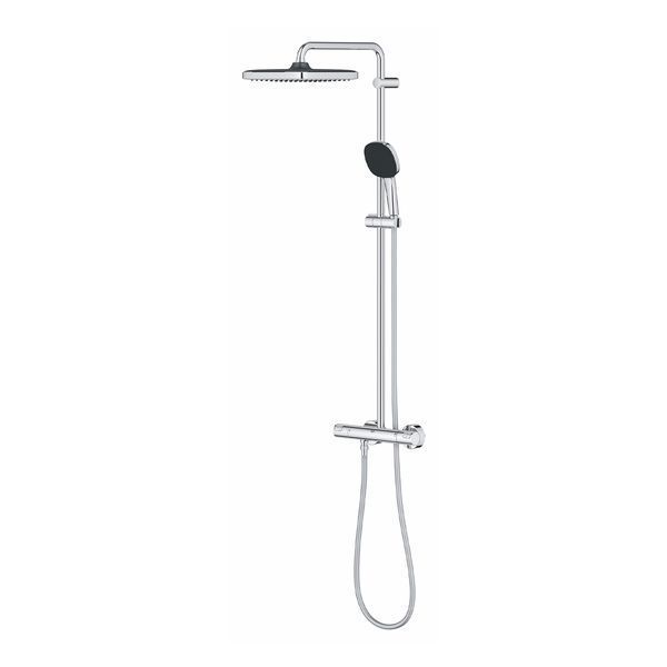 Душова система термостатична Grohe QuickFix Vitalio Comfort System 250 Cube 26696001 CV033235 фото