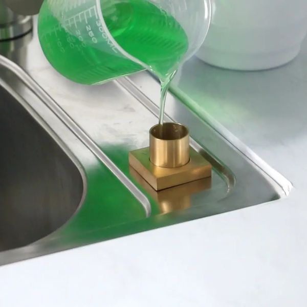 Дозатор для кухонної мийки золотий врізний Nett DTG-300 112 фото
