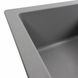 Гранітна мийка для кухні Platinum 6550 INTENSO матова Сірий металік 3498 фото 6