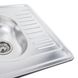 Кухонна мийка з нержавіючої сталі Platinum ДЕКОР 7850D (0,8/180 мм) 11736 фото 3