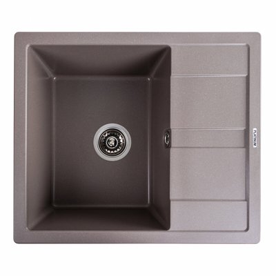 Гранітна мийка для кухні Platinum 5851 ARIA матова Дюна 41623 фото