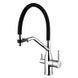 Комплект кухонной мойки Kraft HM 6045 DECOR (3.0/1.0 мм)+Смеситель для кухни Kroner KRP Kuche - C03816BLK (хром) S5048 фото 11