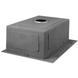 Комплект кухонной мойки Kraft HM 6045 DECOR (3.0/1.0 мм)+Смеситель для кухни Kroner KRP Kuche - C03816BLK (хром) S5048 фото 9