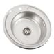 Кухонна мийка з нержавіючої сталі Platinum ДЕКОР 490 (0,6/170 мм) 11540 фото 2
