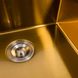 Кухонна мийка Platinum Handmade PVD золото 50*50/220 3,0/1,5 мм корзина та дозатор в комплекті 2744 фото 5