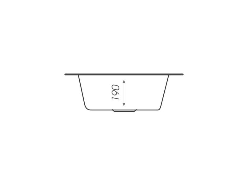 Гранітна мийка для кухні Platinum 510 LUNA матова Графіт 3322 фото