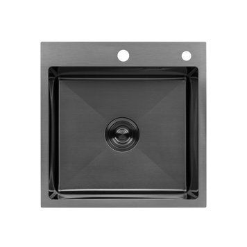 Кухонная мойка Kroner KRP Schwarze - 5050HM PVD (3.0/1.0 мм) CV022793 фото