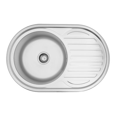 Кухонна мийка Kroner KRP Dekor - 7750 (0.8 мм) CV022784 фото