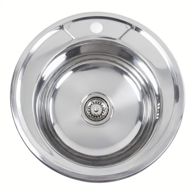 Кухонна мийка з нержавіючої сталі Platinum ПОЛІРОВКА 490 (0,6/170 мм) 11541 фото