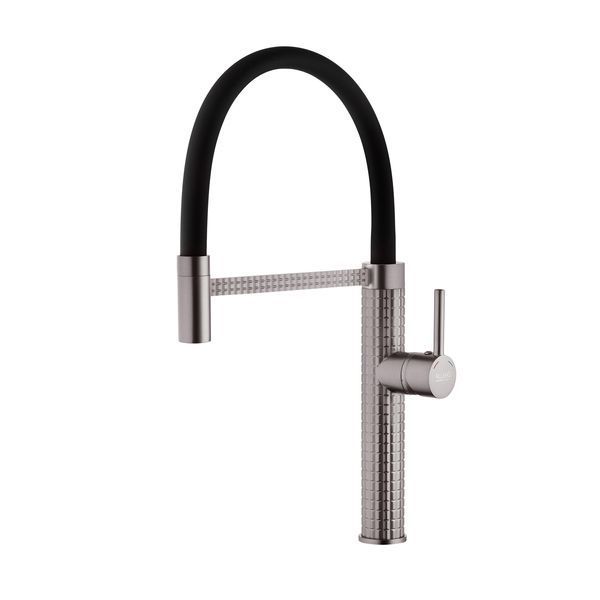 Комплект кухонной мойки Kraft NANO BLACK PVD 7848 HM PVD (3.0/1.0 мм) Decor S3711 фото