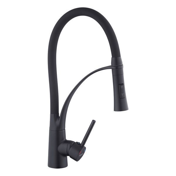 Комплект кухонной мойки Kraft&nbsp;HM&nbsp;NANO BLACK - 7848ALB&nbsp;PVD&nbsp;(3.0/1.0 мм) S3761 фото