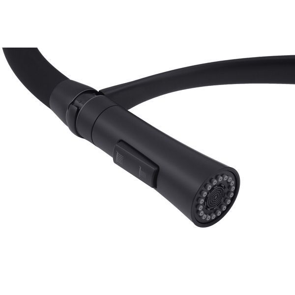 Комплект кухонной мойки Kraft&nbsp;HM&nbsp;NANO BLACK - 7848ALB&nbsp;PVD&nbsp;(3.0/1.0 мм) S3761 фото