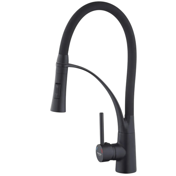 Комплект кухонной мойки Kraft&nbsp;HM&nbsp;NANO BLACK - 7848ALB&nbsp;PVD&nbsp;(3.0/1.0 мм) S3761 фото