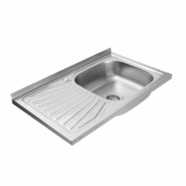 Кухонна мийка з нержавіючої сталі Platinum САТИН 8050 R (0,7/160 мм) 11741 фото