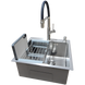 Комплект кухонної мийки Kraft KRF 5050 decor (3.0/1.0 мм) S3500 фото 1