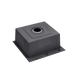 Комплект кухонної мийки Kraft HM 50х50 NANO BLACK PVD (3.0/1.0 мм)+(Подрібнювача Kroner - 550W) S4868 фото 9