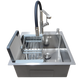 Комплект кухонної мийки Kraft KRF 5050 decor (3.0/1.0 мм) S3500 фото 5