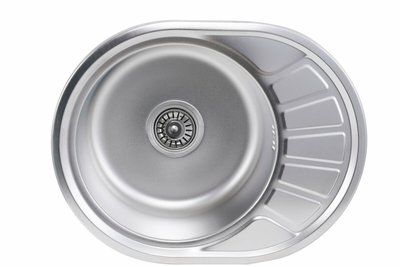 Кухонна мийка з нержавіючої сталі Platinum САТИН 5745 (0,6/170 мм) 11545 фото