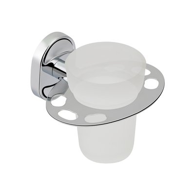 Склянка з тримачем зубних щіток для ванної кімнати Kroner KRM Elbe - ACG2906-1 CV022862 фото