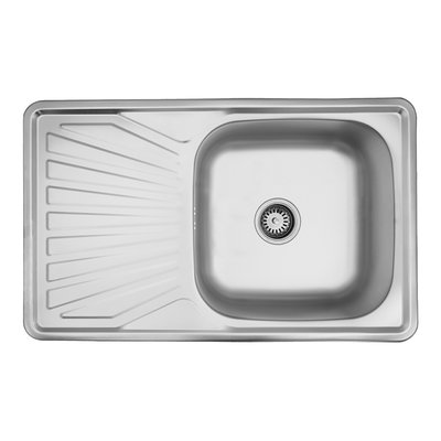 Кухонна мийка Kroner KRP Dekor - 7848 (0.8 мм) CV022785 фото