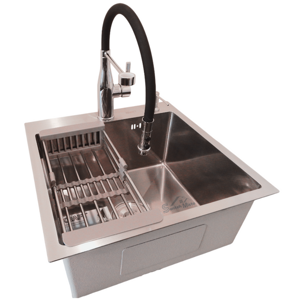 Комплект кухонної мийки Kraft KRF 5050 decor (3.0/1.0 мм) S3561 фото