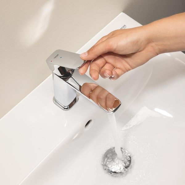 Змішувач для раковини Grohe QuickFix Dice ES S-Size 1018610000 з донним клапаном CV036203 фото