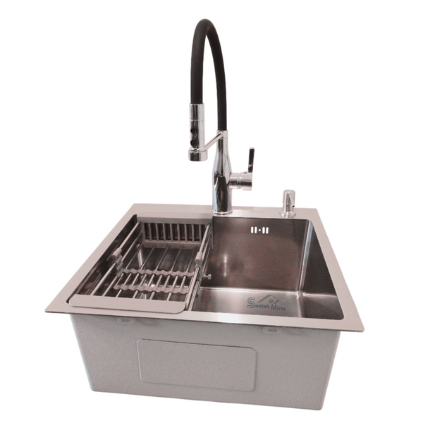 Комплект кухонної мийки Kraft KRF 5050 decor (3.0/1.0 мм) S3561 фото