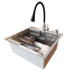 Комплект кухонної мийки Kraft KRF 5448 DECOR (3.0/1.0 мм)+(Подрібнювача Kroner - 550W) S4869 фото 3