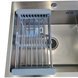 Комплект кухонної мийки Kraft KRF 5448 DECOR (3.0/1.0 мм)+(Подрібнювача Kroner - 550W) S4869 фото 9