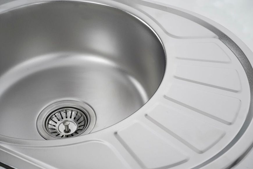 Кухонна мийка з нержавіючої сталі Platinum САТИН 5745 (0,6/170 мм) 11545 фото