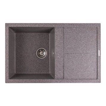 Гранітна мийка для кухні Platinum 7950 Selena матова Мікс 4019 фото