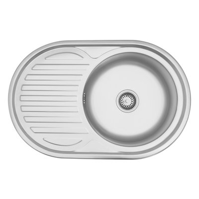 Кухонна мийка Kroner KRP Satin - 7750 (0.6 мм) CV022787 фото