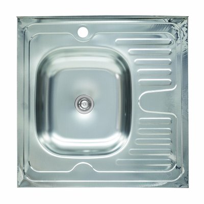 Мийка кухонна з нержавіючої сталі Platinum 6060 L (0,4/120 мм) 11786 фото