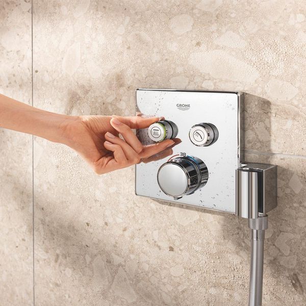 Душевая система скрытого монтажа термостатическая Grohe QuickFix Precision SmartControl Cube 34876000 CV033248 фото