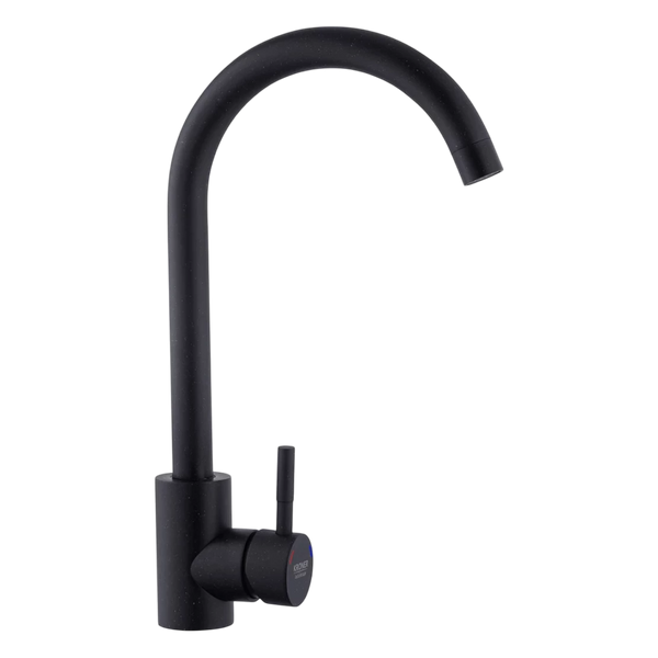 Комплект кухонної мийки Kraft KRF 4540 NANO BLACK (DECOR) PVD (3.0/1.0 мм) S3763 фото