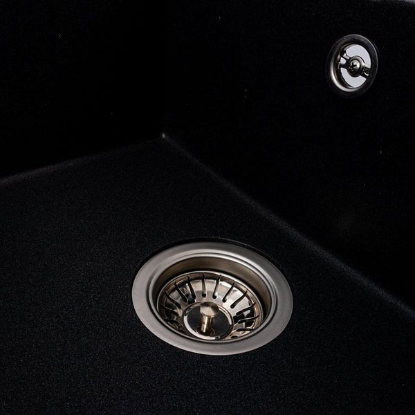 Кухонна гранітна мийка 5850 REYNA VALESO карбон 53498 фото