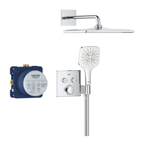Душевая система скрытого монтажа термостатическая Grohe QuickFix Precision SmartControl Cube 34876000 CV033248 фото