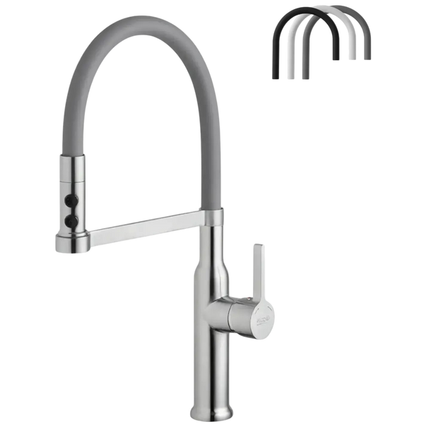 Комплект кухонной мойки Kraft HM 6045 DECOR (3.0/1.0 мм)+Смеситель для кухни с гибким изливом Pllen&oacute; S35011 фото