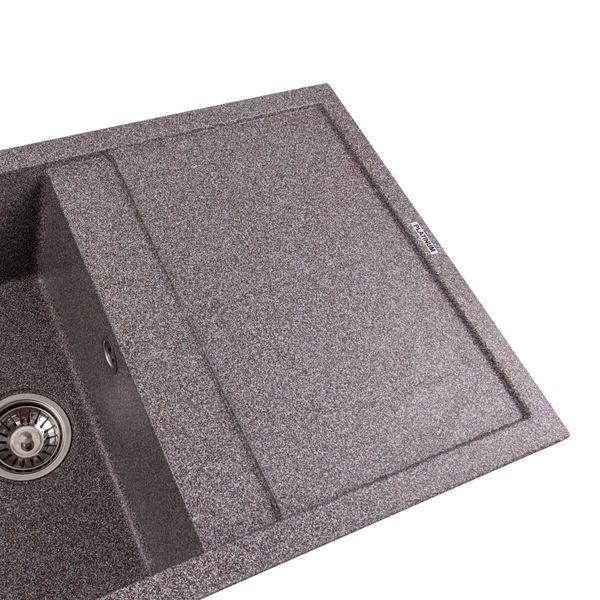 Гранитная мойка для кухни Platinum 7950 Selena матовая Микс 4019 фото